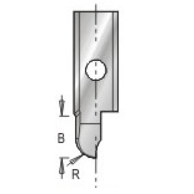 3185029 Engraving Insert Knife Core Box 2.4mm Radius 6mm Cutting Height