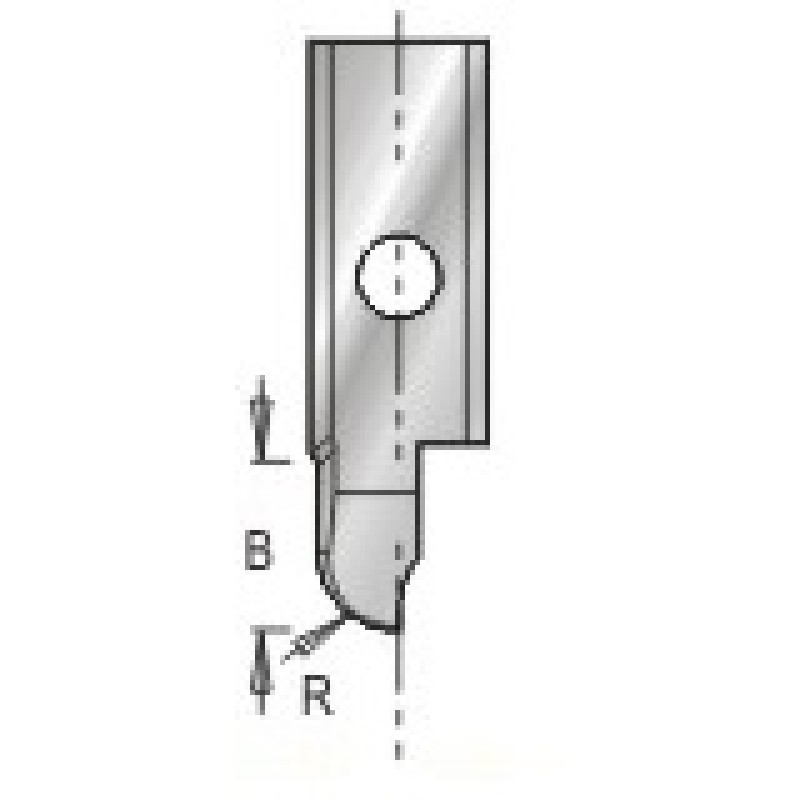3185030 Engraving Insert Knife Core Box 3.2 Radius 7mm Cutting Height