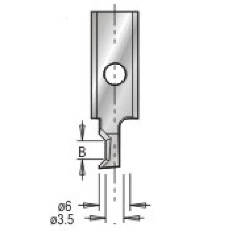3185040 Insert Knife Cutting and Chamfering 0.5mm