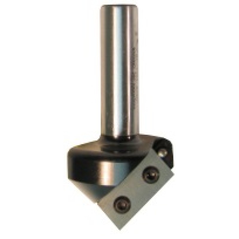 5R8-35S V Grooving Bit 1 Flute 1-1/16" Cutting Length  1/2" Shank 35° Angle