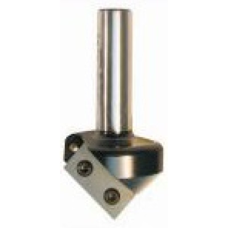 5R8-45S V Grooving Bit 1-1/16" Cutting Length 1/2" Shank 45.5° Angle