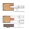 Tongue & Groove 1/4" Cutter Set Dimar 707TG14