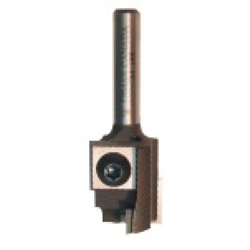 7R4-22 Replaceable 2 Flute Flush Bit 7/8" Diameter 3/4" Length 1/4" Shank L12 Knife
