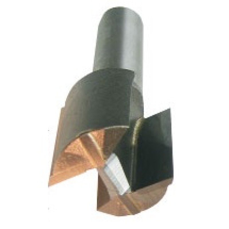 B825 Straight Plunge Bit 2 Flute 1" Cutting Height 1/2" Shank