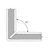 1/2" Dia Carbide Tipped 1/4" Shank 2" Length Folding V Groove Bit