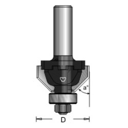 N8-A01 Chamfer Bit Type A 2 Flute 1/2" Shank 30° Anlge