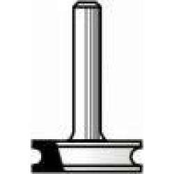 WP12943 Woodpecker Bead & Cove Canoe Bit 2 Flute 15/32" cutting Height 1/8" Radius 1/4" Shank
