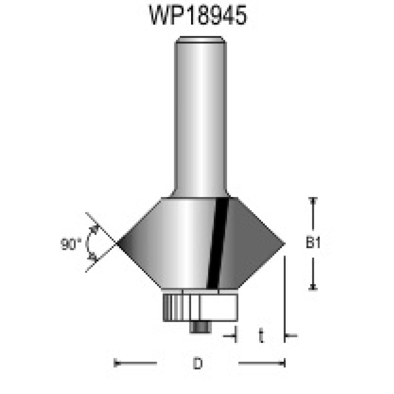 WP18945 WoodpeckerEdge Banding Bit For Set A