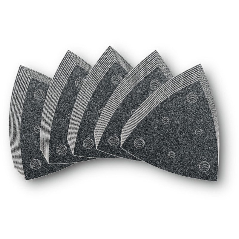 63717109035 Perforated Triangular Sandpaper Assorted 50-PACK