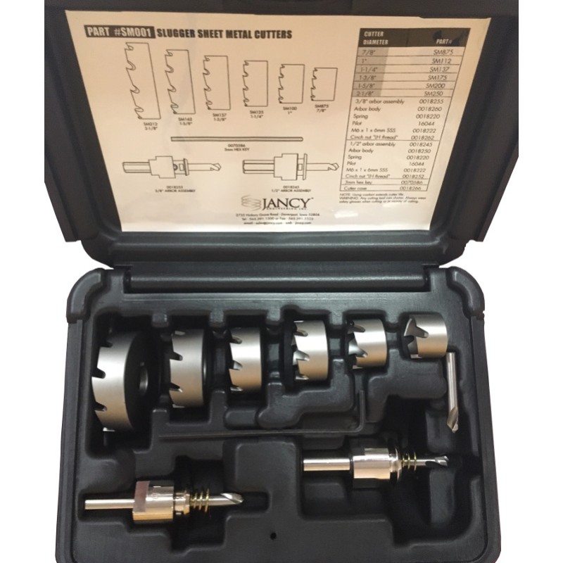 63134999058 Slugger Sheet Metal Cutter Set 7/8 to 2-1/8" Diameter SM001
