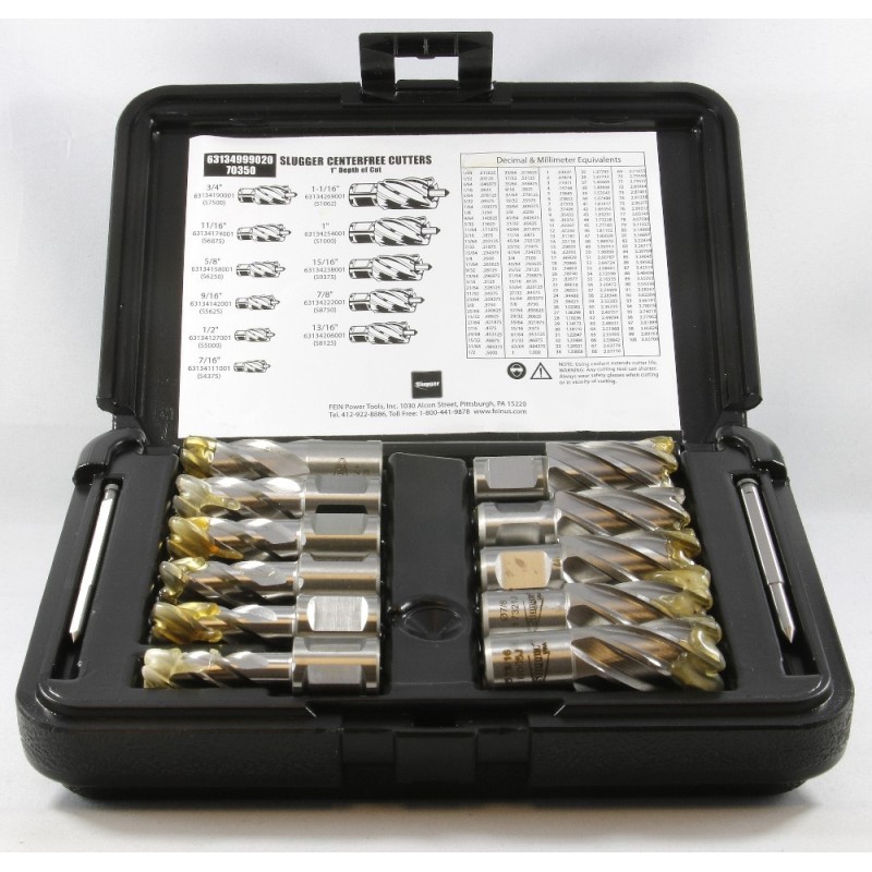 63134999020 Slugger 11-piece Structural Cutter Set 1" (7/16 to 1-1/16) 70350