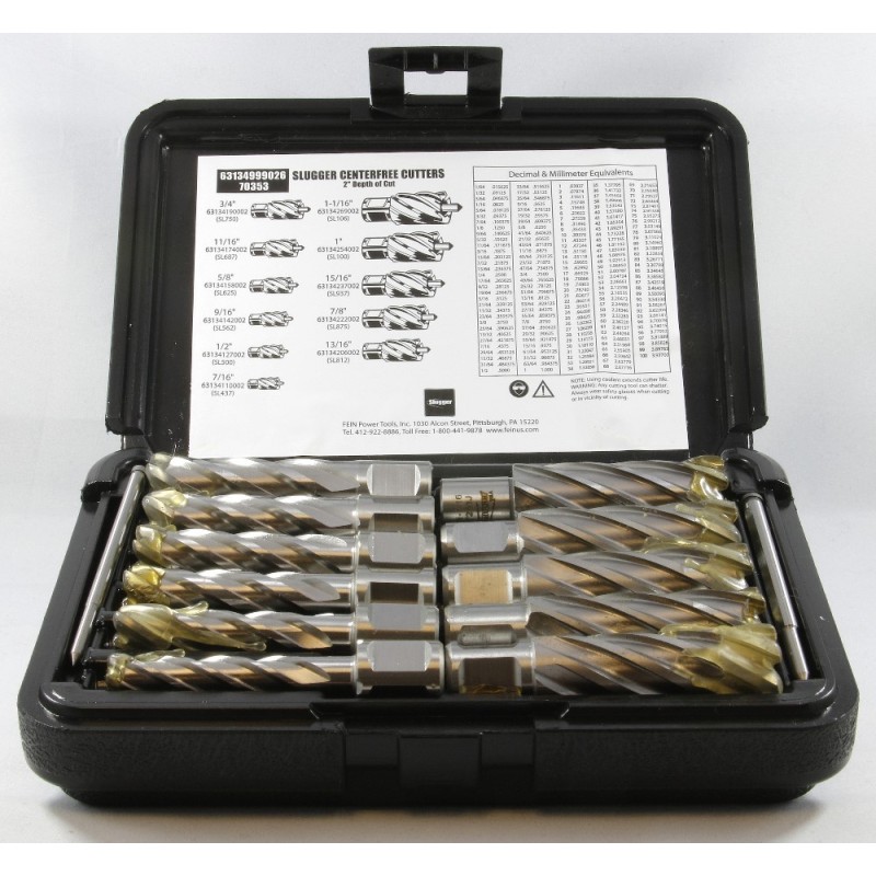 63134999026 Slugger 11-piece Structural Cutter Set 2" (7/16 to 1-1/16) 70353