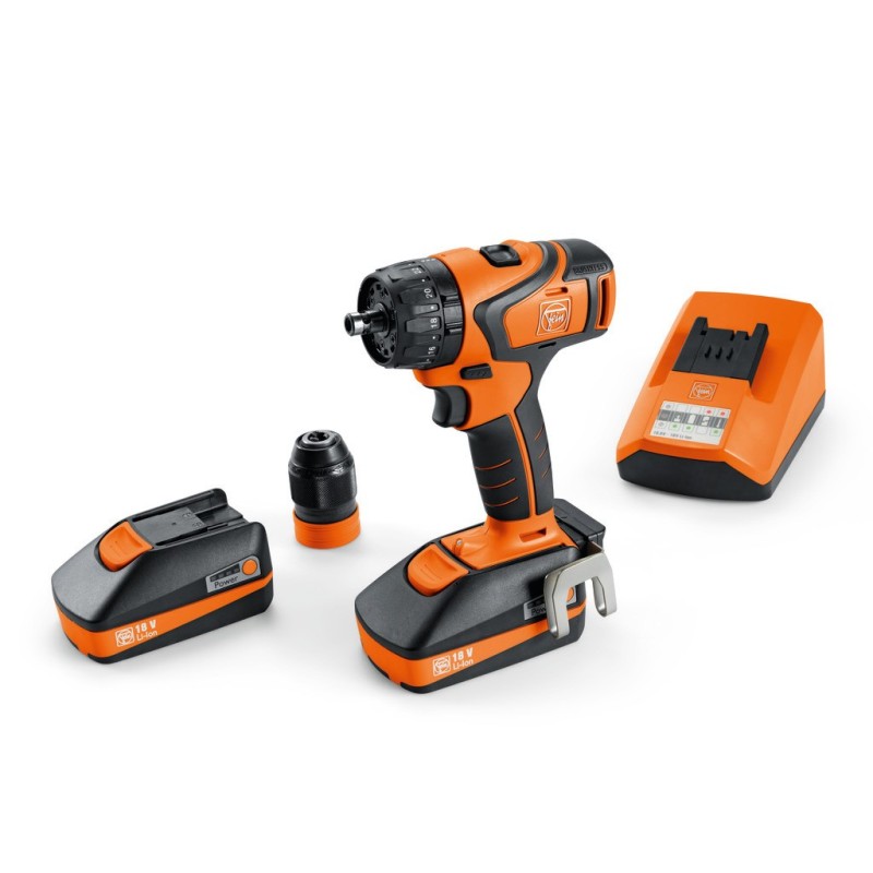 ABS18QC BASIC SET Cordless Drill-driver 18V 2.5Ah 2-speed