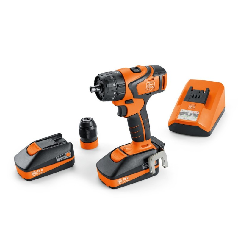 ASB18QC BASIC SET Cordless Hammer Drill 18V 2.5Ah 2-speed