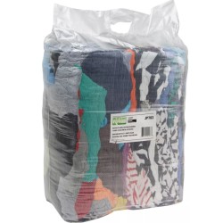 25lb Recycled Material Wiping Rags Cotton Mixed Colours