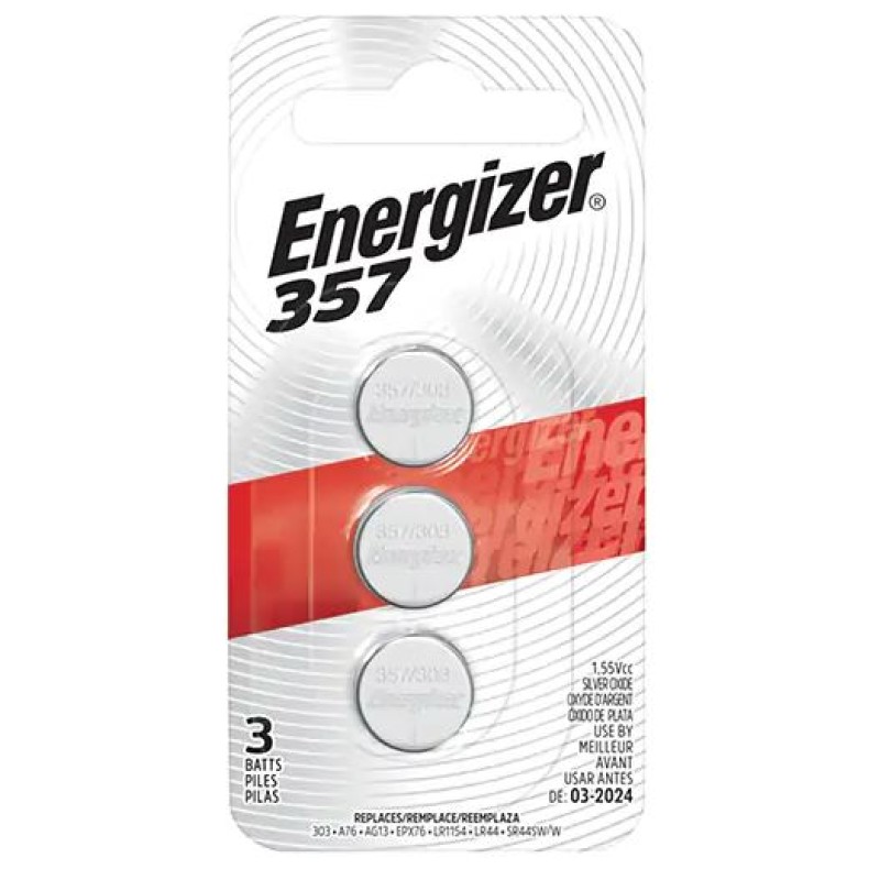 357/303 Batteries 1.5 V Pack of 3