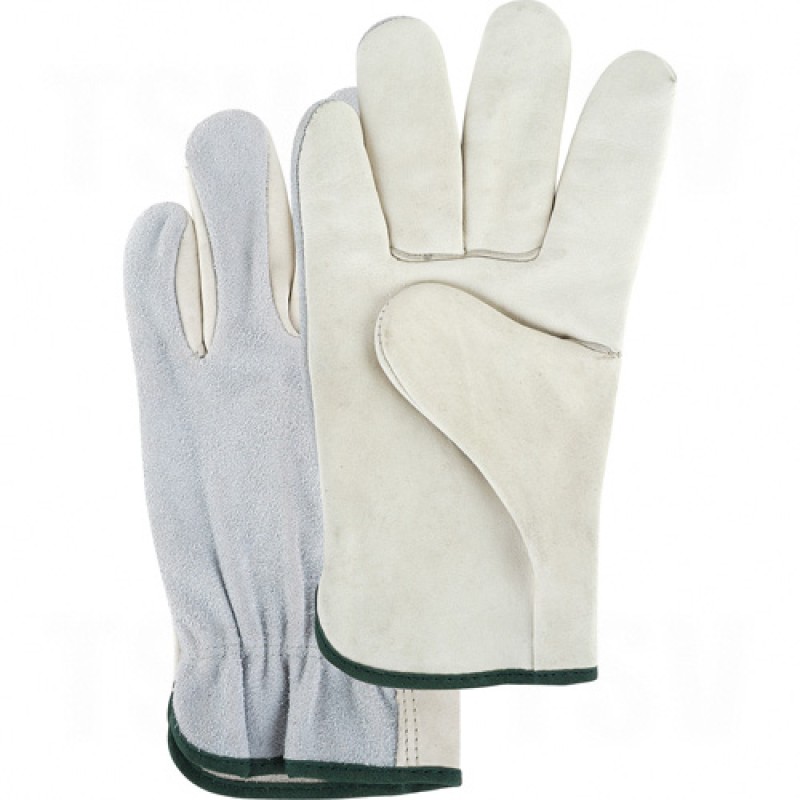 Split Back Drivers Grain Palm Gloves Small Unlined Grain Cowhide Keystone     