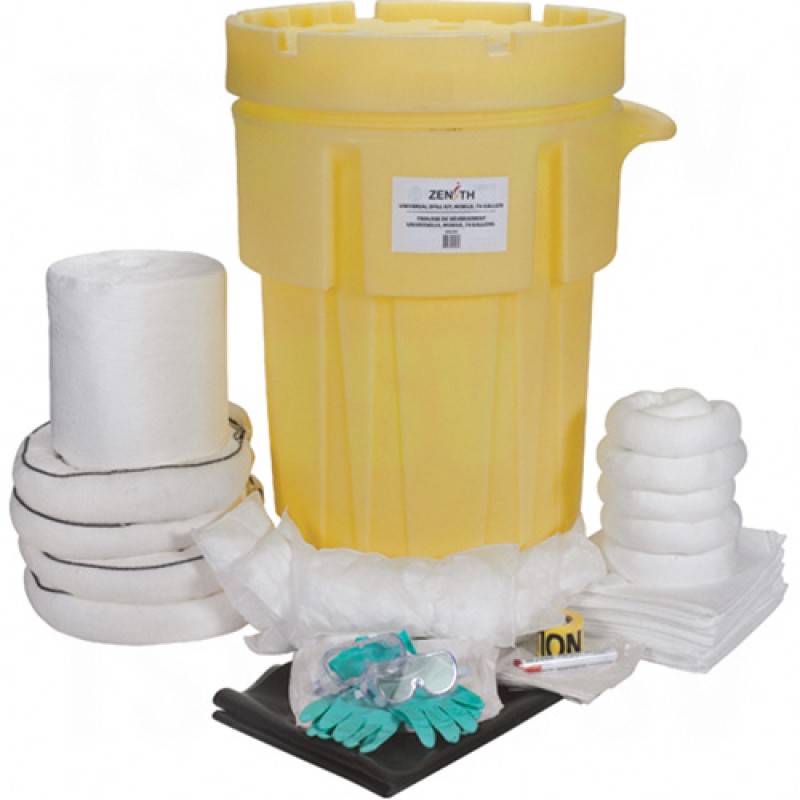 95-Gallon Industrial Mobile Spill Kits - Oil Only Salvage Drum Overpack 95 US gal. Mobile     