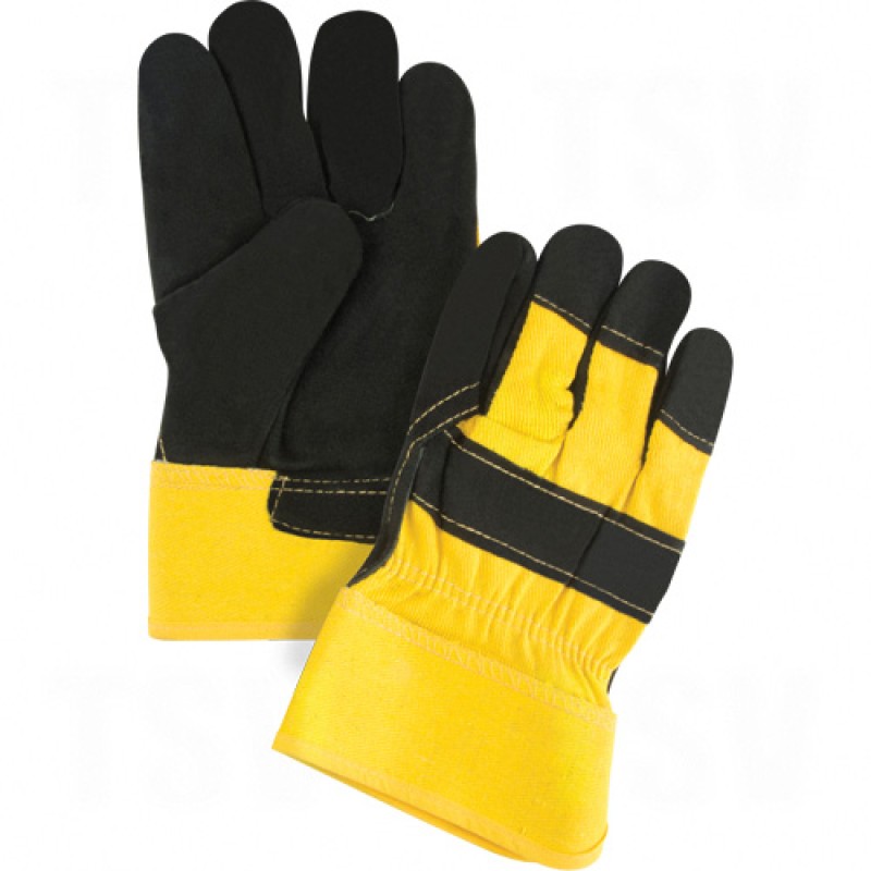 Split Cowhide Fitters Thinsulate Lined Gloves Large ThinsulateSplit Cowhide Safety Rubberized    
