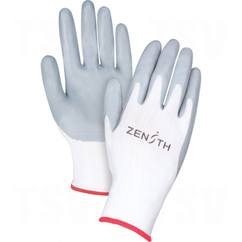 Lightweight Nitrile Foam Palm Coated Gloves X-Small (6) 13 Gauge Nylon Foam Nitrile Unlined    