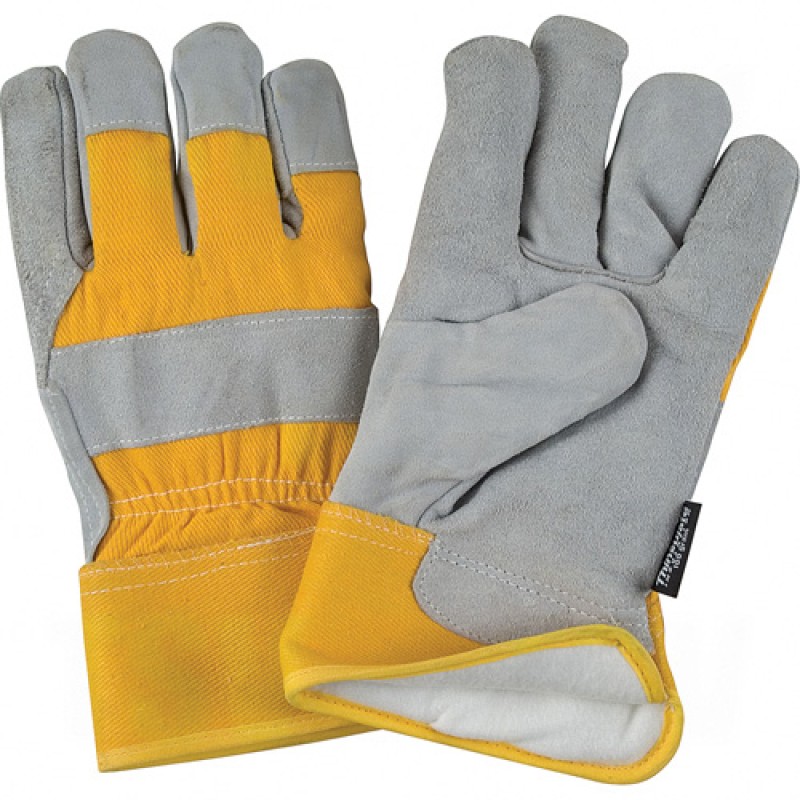 Split Cowhide Fitters Thinsulate Lined Gloves Medium Thinsulate Split Cowhide Safety Rubberized    