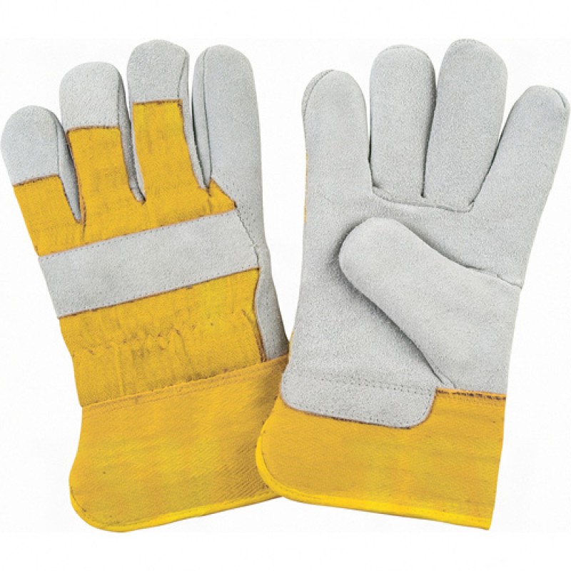 Split Cowhide Fitters Foam Fleece Lined Gloves X-Large Foam Fleece Split Cowhide Safety Rubberized    