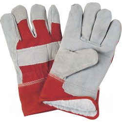 Split Cowhide Fitters Acrylic Boa-Lined Gloves X-Large Boa Split Cowhide Safety Rubberized    