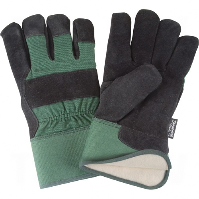 Split Cowhide Fitters Thinsulate? Lined Gloves 2X-Large Thinsulate Split Cowhide Safety Rubberized    