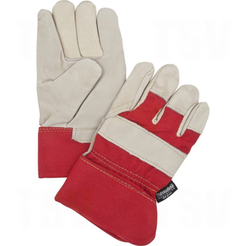 Thinsulate Lined Grain Cowhide Fitters Gloves Ladies Thinsulate Grain Cowhide Safety Rubberized    
