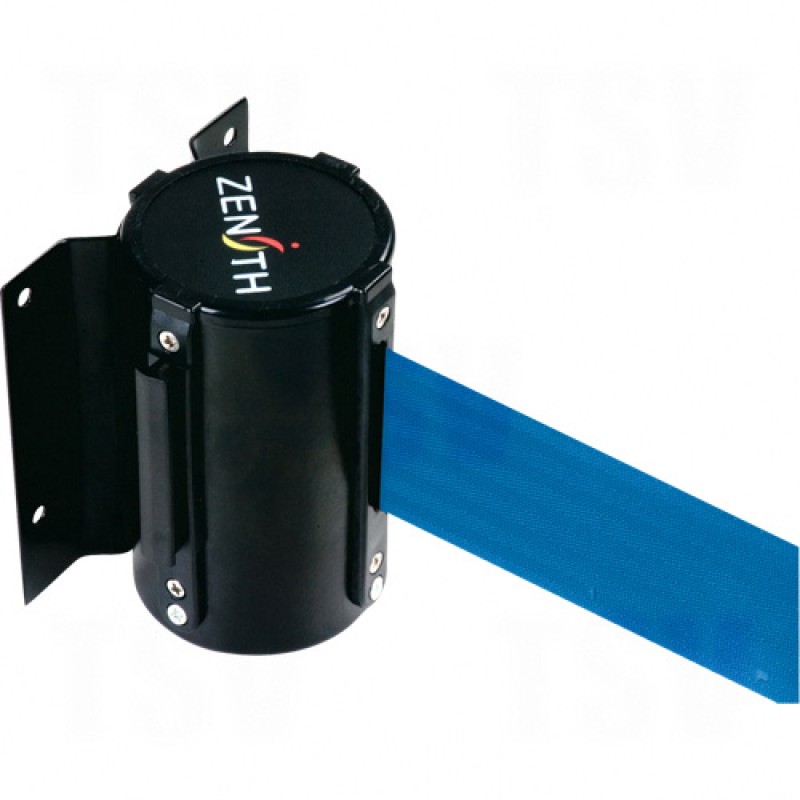 Wall Mount Barriers Steel Black Blue Blank 7' Screw Mount   
