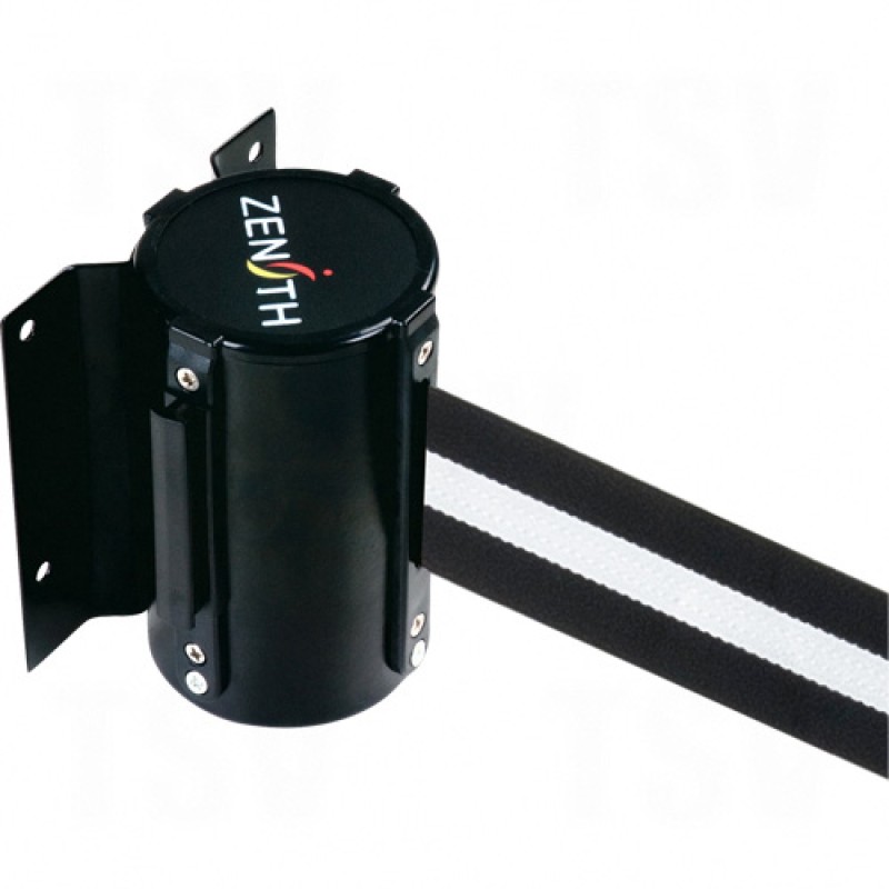 Wall Mount Barriers Steel Black Black White Blank 7' Screw Mount   