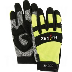 ZM500 Hi-Viz Cut Resistant Mechanic Gloves 2X-Large HPPE       