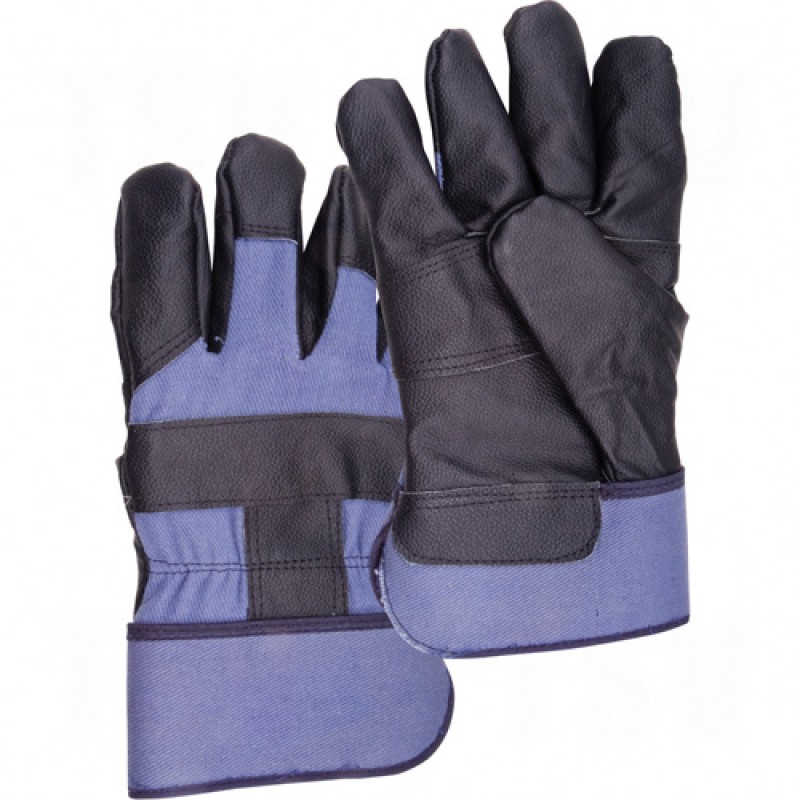 Cotton Fleece Grain Cowhide Furniture Leather Gloves Large Cotton Fleece Grain Furniture Safety Starched    
