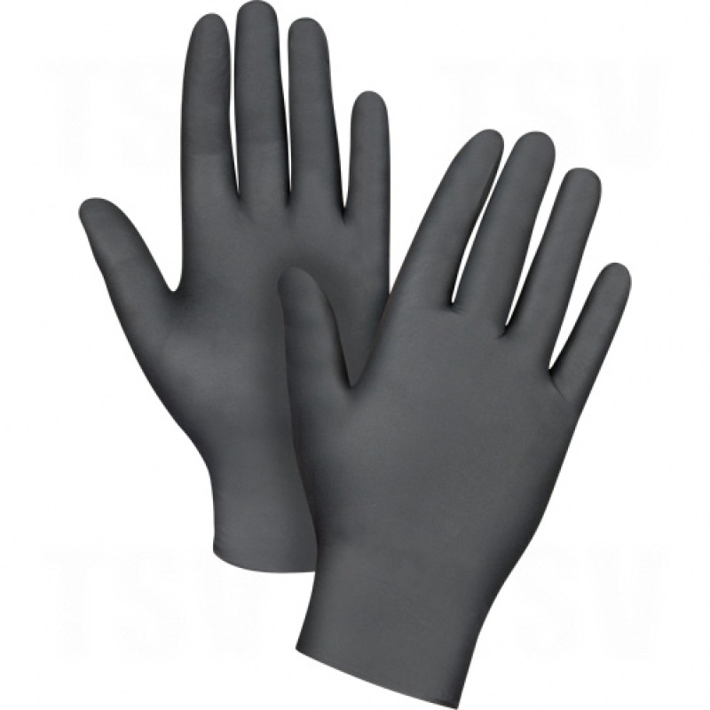 Black Nitrile Gloves Medium Nitrile 5-mil