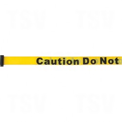 Build Your Own Crowd Control Barriers - Tape Cassettes Yellow Caution Do Not Enter 7'      