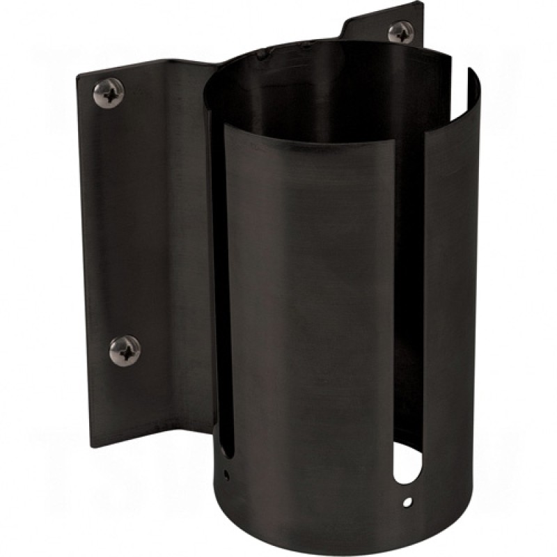Build Your Own Crowd Control Barriers - Wall Mounts Steel Black None Blank None Screw Mount   