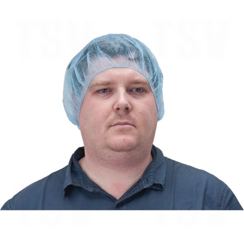 Bouffant Caps, Non-Woven Polypropylene Blue       
