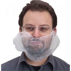 Beard Nets Polypropylene White       