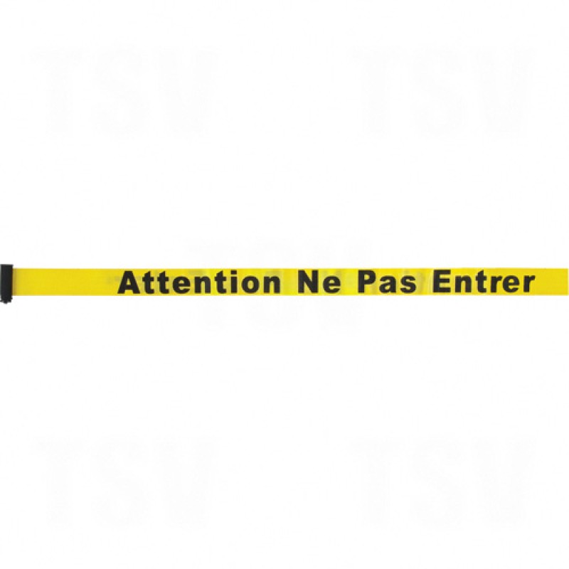 Build Your Own Crowd Control Barriers - Tape Cassettes Yellow Attention ne pas entrer 7'      