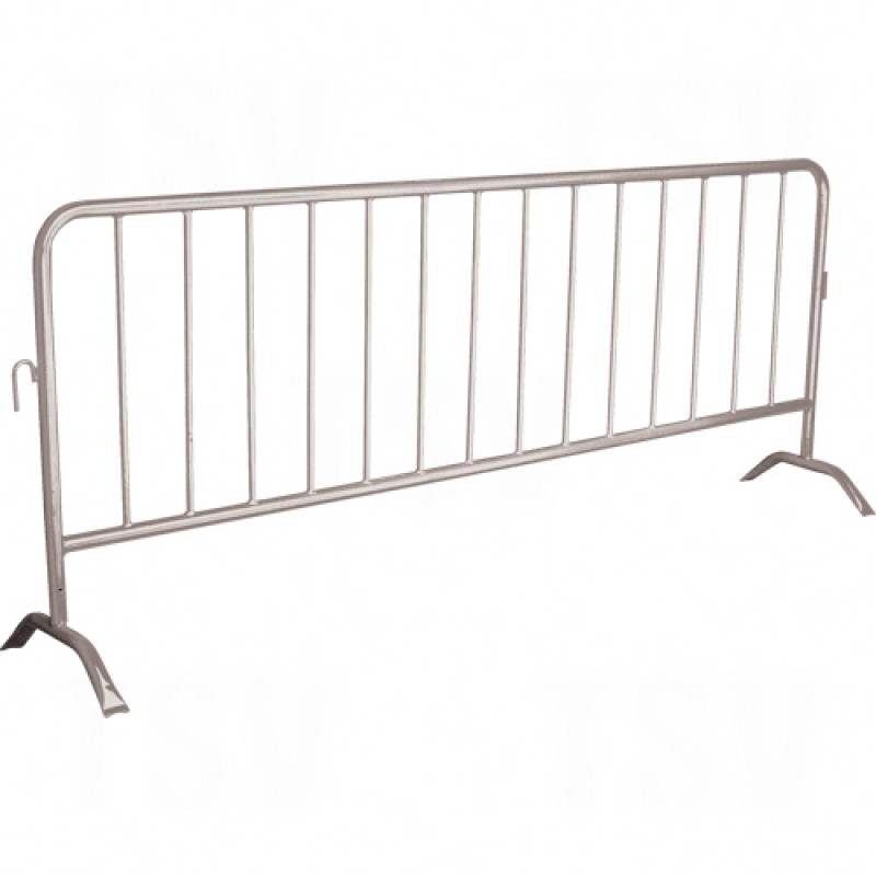 Portable Interlocking Barriers Interlocking Galvanized Steel Silver 40