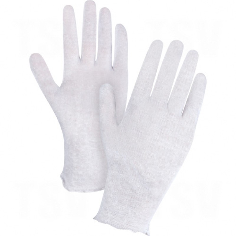 Poly/Cotton Inspection Gloves Ladies Poly/Cotton Unhemmed      