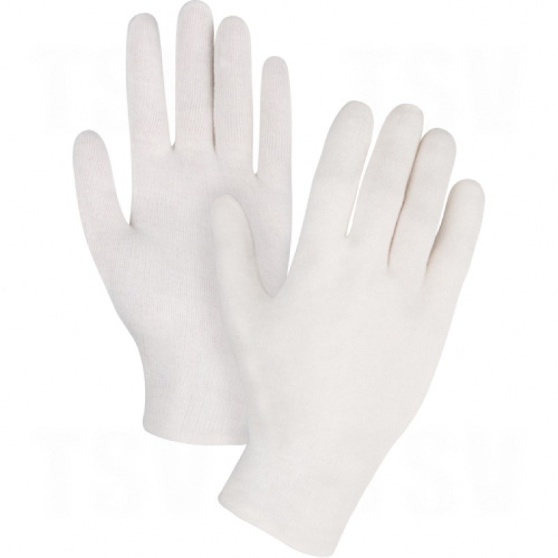 Cotton Inspection Gloves Men's Cotton Hemmed      