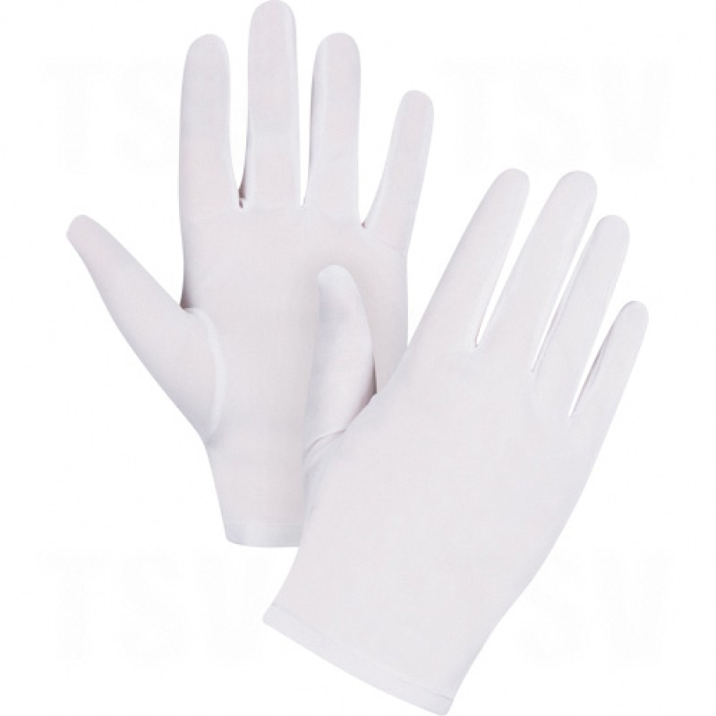Nylon Inspection Gloves X-Small Ladies Nylon Hemmed      