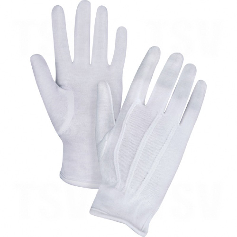 Parade/Waiter's Gloves X-Large Cotton Hemmed      