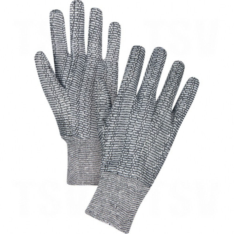 Salt & Pepper Jersey Gloves Large Salt & Pepper Unlined Knit Wrist     