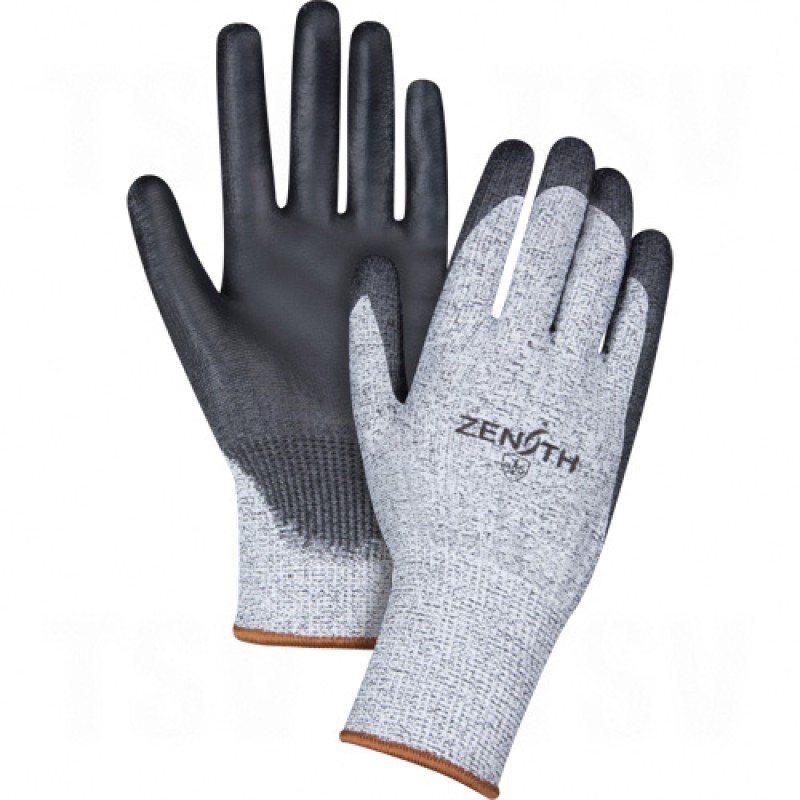 HPPE Cut Resistant Gloves Medium (8) 13 Gauge HPPE EN 388 Level 5 ANSI/ISEA 105 Level 4 Polyurethane    