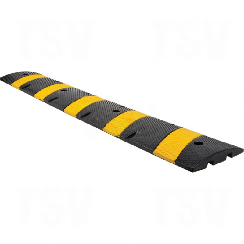 Speed Bump 6' Rubber Black Yellow      