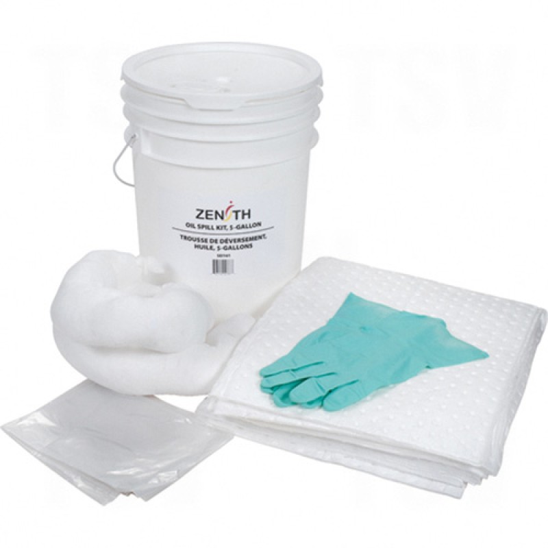 5-Gallon Spill Kits - Oil Only Pail 5 US gal. Portable     
