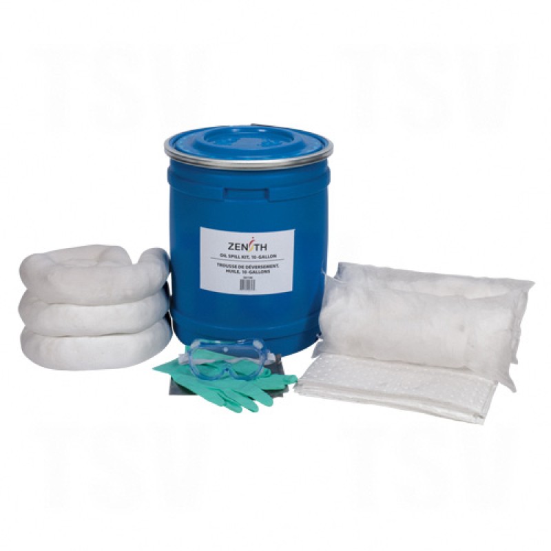 10-Gallon Truck Spill Kits - Oil Only Drum 10 US gal. Stationary     
