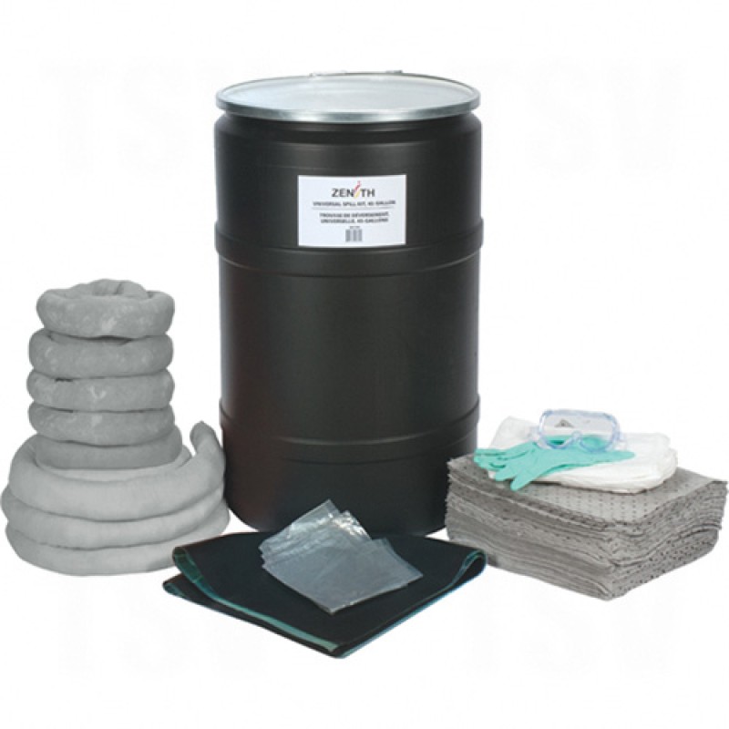 55-Gallon Spill Kits - Universal Universal Drum 55 US gal. Stationary     
